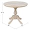 International Concepts Round 36 in Round Top Pedestal Table, 28.9 inH, Unfinished, 36 W, 36 L, 29.9 in H, Wood, Unfinished K-36RT-11B - alternate 2